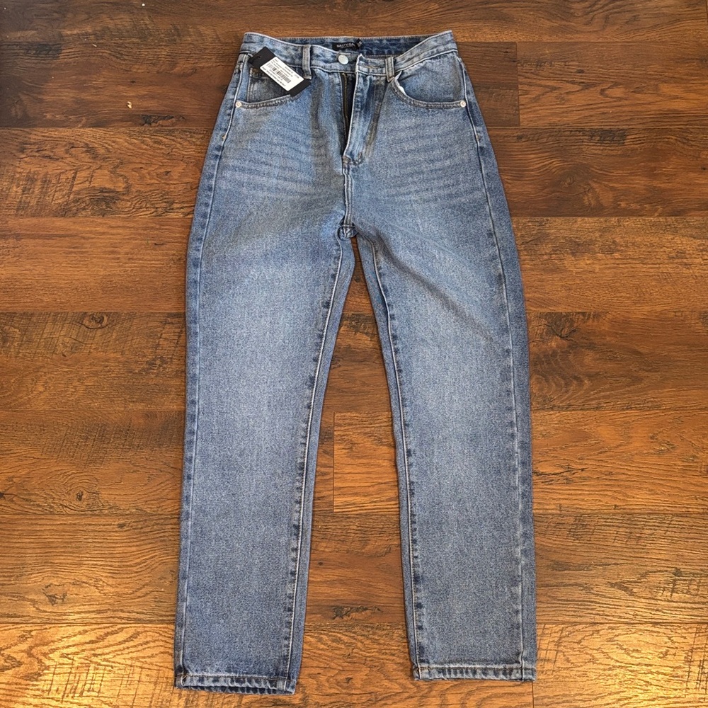NWT Nasty Gal Collection Straight Talking High Waisted Women’s Jeans, US Size 4